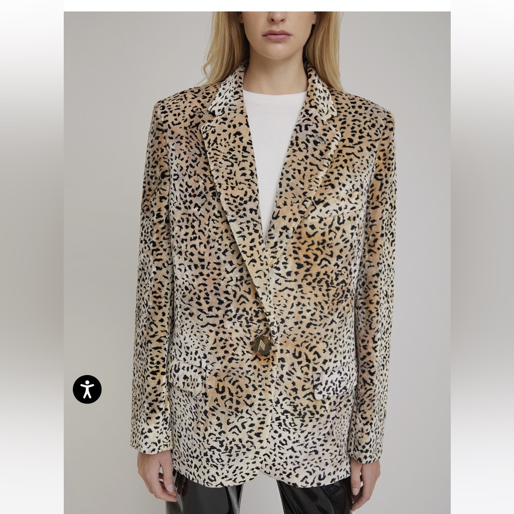 The Attico leopard blazer jacket